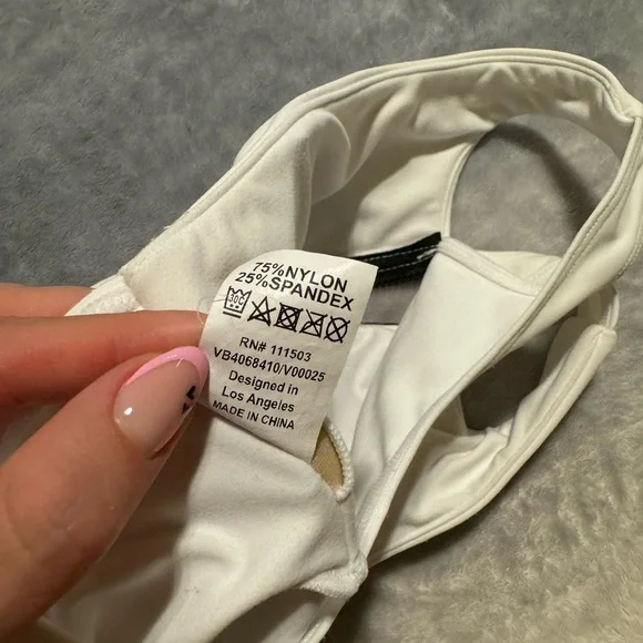 LICI FIT WHITE RACER ZIP UP BRA - Picture 5 of 5